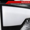 2007-2009 Dodge RAM 1500/2500/3500 White LED Bar Tail Lights (Matte Black Housing/Clear Lens)