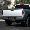 2007-2009 Dodge RAM 1500/2500/3500 White LED Bar Tail Lights (Matte Black Housing/Clear Lens)