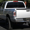 2007-2009 Dodge RAM 1500/2500/3500 White LED Bar Tail Lights (Matte Black Housing/Clear Lens)