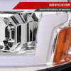 2015-2019 Chevrolet Silverado 2500HD/3500HD Switchback Sequential LED Turn Signal Projector Headlights (Chrome Housing/Clear Lens)