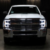 2015-2019 Chevrolet Silverado 2500HD/3500HD Switchback Sequential LED Turn Signal Projector Headlights (Matte Black Housing/Clear Lens)