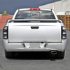 2002-2006 Dodge RAM 1500/2500/3500 White LED Bar Tail Lights (Matte Black Housing/Clear Lens)
