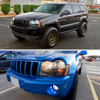 2005-2007 Jeep Grand Cherokee Factory Style Headlights (Matte Black Housing/Clear Lens)