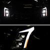 2010-2016 Cadillac SRX Full Switchback Sequential LED DRL Projector Headlights (Matte Black Housing/Clear Lens)