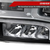 2019-2021 Chevrolet Silverado 1500 Full LED Projector Headlights with Sequential LED Turn Signal (Matte Black Housing/Clear Lens)