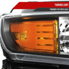 2019-2021 Chevrolet Silverado 1500 Passenger/Right Side Factory Style Projector Headlight (Matte Black Housing/Clear Lens)