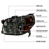2006-2008 Honda Pilot Projector Style Headlights (Chrome Housing/Smoked Lens)