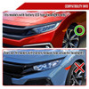 2016-2021 Honda Civic LED Headlights w/ LED Switchback Sequential Turn Signal (Chrome Housing/Clear Lens)