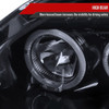 1999-2000 Honda Civic Dual Halo Projector Headlights (Glossy Black Housing/Smoke Lens)