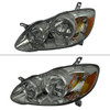 2003-2008 Toyota Corolla Factory Style Headlights (Chrome Housing/Light Smoke Lens)