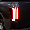 2007-2013 Toyota Tundra Sequential White LED Bar Tail Lights (Matte Black Housing/Smoke Lens)