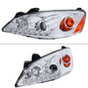 2005-2010 Pontiac G6 Projector Headlights w/ LED Light Strip (Chrome Housing/Clear Lens)