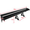 Universal Black CNC Aluminum 52" Non-Adjustable Double Deck Trunk Spoiler Wing