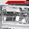 1994-1998 GMC C10/Sierra/Suburban/Yukon Factory Style Headlights w/ Bumper & Corner Lights (Chrome Housing/Clear Lens)
