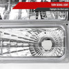1994-1998 GMC C10/Sierra/Suburban/Yukon Factory Style Headlights w/ Bumper & Corner Lights (Chrome Housing/Clear Lens)