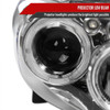 2008-2010 Scion xB Single Halo Projector Headlights (Chrome Housing/Clear Lens)