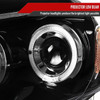 2005-2011 Toyota Tacoma Dual Halo Projector Headlights (Jet Black Housing/Clear Lens)