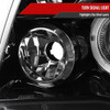 2005-2011 Toyota Tacoma Dual Halo Projector Headlights (Jet Black Housing/Clear Lens)