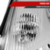 2007-2009 Nissan Sentra Factory Style Headlights with Amber Reflector (Chrome Housing/Clear Lens)