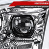 2010-2016 Cadillac SRX Full Switchback Sequential LED DRL Projector Headlights (Chrome Housing/Clear Lens)