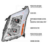 2010-2016 Cadillac SRX Full Switchback Sequential LED DRL Projector Headlights (Chrome Housing/Clear Lens)