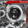 2005-2007 Dodge Magnum Dual Halo Projector Headlights (Chrome Housing/Clear Lens)