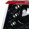 2007-2013 Chevrolet Avalanche/ 2007-2014 Tahoe Suburban Dual Halo Projector Headlights (Jet Black Housing/Clear Lens)