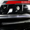 2007-2013 Chevrolet Avalanche/ 2007-2014 Tahoe Suburban Dual Halo Projector Headlights (Jet Black Housing/Clear Lens)