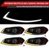 2006-2013 Chevrolet Impala/2014-2016 Impala Limited/2006-2007 Monte Carlo Switchback Sequential Signal LED Bar Factory Style Headlights (Matte Black Housing/Smoked Lens)