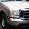 1999-2004 Ford F-250/F-350/F-450/F-550/Excursion Corner Lights (Chrome Housing/Clear Lens)