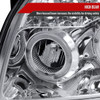 2007-2012 Dodge Caliber Dual Halo Projector Headlights (Chrome Housing/Clear Lens)