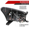 2007-2012 Dodge Caliber Dual Halo Projector Headlights (Chrome Housing/Clear Lens)