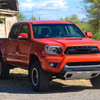 2012-2015 Toyota Tacoma LED Bar Factory Style Headlights with Amber Reflector (Matte Black Housing/Clear Lens)