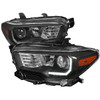 2016-2023 Toyota Tacoma LED Bar Projector Headlight (Matte Black Housing/Clear Lens)