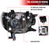 2012-2015 Toyota Tacoma LED C-Bar Projector Headlights w/ LED Parking Light (Matte Black Housing/Clear Lens)