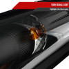 2011-2013 Hyundai Elantra LED Bar Projector Headlights (Matte Black Housing/Clear Lens)