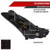 2011-2013 Hyundai Elantra LED Bar Projector Headlights (Matte Black Housing/Clear Lens)