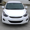 2011-2013 Hyundai Elantra LED Bar Projector Headlights (Matte Black Housing/Clear Lens)