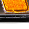 1999-2004 Ford Mustang Projector Headlights w/ Amber Reflectors (Matte Black Housing/Clear Lens)