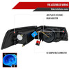 1999-2004 Ford Mustang Projector Headlights w/ Amber Reflectors (Matte Black Housing/Clear Lens)
