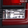 2004-2015 Nissan Titan LED Tail Lights with Red LED Tube (Matte Black Housing/Clear Lens)