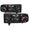 1994-2001 Dodge RAM 1500/ 1994-2002 RAM 2500 3500 Factory Style Headlights (Chrome Housing/Smoked Lens)