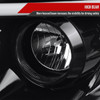 2006-2008 Dodge RAM 1500/ 2006-2009 2500 3500 Switchback LED C-Bar Projector Headlights (Jet Black Housing/Clear Lens)