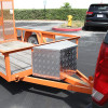 Universal 15~29" Silver Heavy Duty Aluminum Truck Trailer Tongue Tool Box w/ Lock & Keys