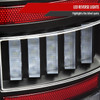 2007-2009 Dodge RAM 1500/2500/3500 Red LED Bar Tail Lights (Matte Black Housing/Clear Lens)