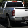 2007-2009 Dodge RAM 1500/2500/3500 Red LED Bar Tail Lights (Matte Black Housing/Clear Lens)