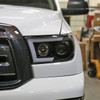 2007-2013 Toyota Tundra/ 2008-2017 Sequoia LED C-Bar Projector Headlights w/ Switchback Sequential Turn Signals (Matte Black Housing/Clear Lens)