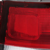 1996-2000 Honda Civic Coupe Tail Lights (Chrome Housing/Red Clear Lens)