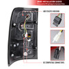 2007-2013 GMC Sierra 1500 / 2007-2014 Sierra 2500HD 3500HD C-Bar LED Tail Lights (Matte Black Housing/Clear Lens)