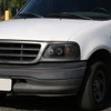 1997-2004 Ford F-150 / 1997-2002 Expedition Dual Halo Projector Headlights (Jet Black Housing/Clear Lens)